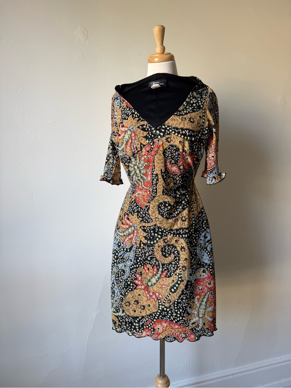 Ginger by Design - Paisley Mesh Dress Size Small